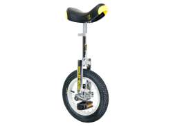 Qu-Ax Ethjulet Cykel Luxus 12 Tomme - Krom/Sort