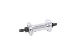 Quando Front Hub KT-A16F 16 Hole Solid Axle - Silver