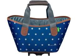Racktime Agnetha 2.0 Torba Na Bagażnik 15L - Niebieski/W Czerwone Kropki