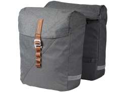 Racktime Heda 2.0 Doppel- Fahrradtasche 24L - Gewebe Grau