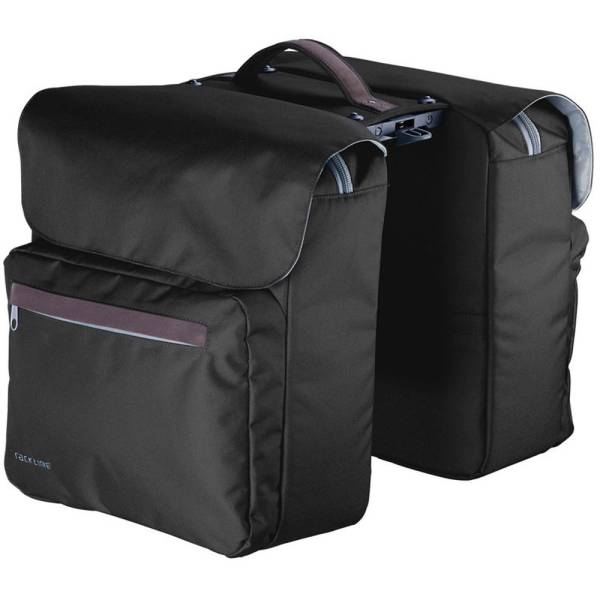 Double Sacoche Vélo Cameo Bisonyl 46L Noire - Porte-Bagages Robuste Et Étanche