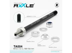 Radoxx Eje Pasante M12x1.00 169-184mm Para. Remolque - Negro