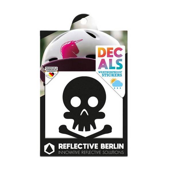 Achetez des Réfléchissant Berlin Réfléchissant Autocollant Skull - Noir  chez HBS