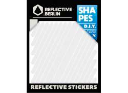 Reflectante Berlín Reflectante Pegatina Shapes - Blanco
