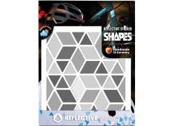 Reflective Berlin Aufklebersatz Diamonds - Silber