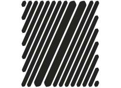 Reflective Berlin Aufklebersatz Stripes - Schwarz