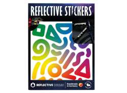 Reflective Berlin Odr&aacute;žej&iacute;c&iacute; Samolepky Doodle - Rainbow