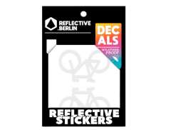 Reflective Berlin Reflectie Sticker Bike - Wit