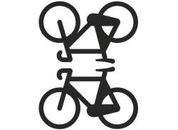 Reflective Berlin Reflectie Sticker Fietsen - Zwart