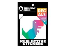 Reflective Berlin Reflectie Sticker T-Rex - Multi-Color