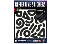 Reflective Berlin Reflectie Stickers Doodle - Zwart