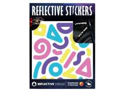 Reflective Berlin Reflectie Stickers Shapes - Multicolor