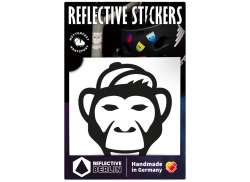 Reflective Berlin Reflective Stickers Monkey - Black