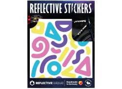 Reflective Berlin Reflective Stickers Shapes - Multicolor