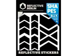Reflective Berlin Reflekterende Klistremerke Shapes - Svart