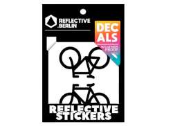 Reflective Berlin Refletor Autocolante Bicicletas - Preto