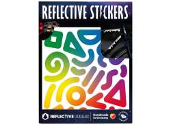 Reflective Berlin Refletor Autocolantes Doodle - Rainbow