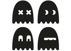 Reflective Berlin Sticker Ghost - Black