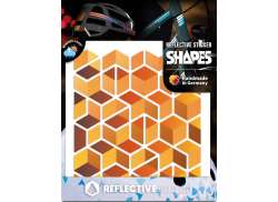 Reflective Berlin Sticker Set Cube - Honey Yellow
