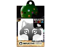 Reflective Berlin Sticker Wolf - Gray/White