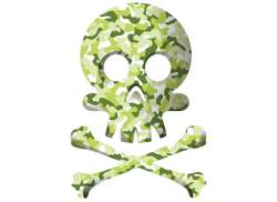 Reflectorizant Berlin Autocolant Skull - Camuflaj Verde