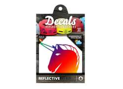 Reflekterende Berlin Etiketter Unicorn - Regnbue
