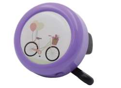 Reich City-Biking Timbre De Bicicleta Ø55 mm - Morado/Blanco