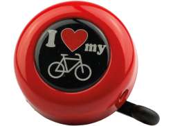 Reich I Love My Bike Bicycle Bell - Red