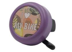 Reich I Love My Bike Fietsbel Ø55mm - Paars