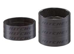 Ritchey WCS Afstandsring S&aelig;t 5/10mm Kulstof - Sort