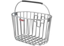 Rixen &amp; Kaul Alumino Bicycle Basket 16L KlickFix - Silver