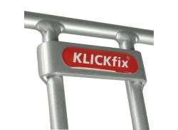 Rixen & Kaul Alumino Cestino Bicicletta 16L KlickFix - Argento