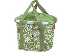 Rixen &amp; Kaul Bikebasket Cesto De Bicicleta 15L Klickfix - Fleur Verde