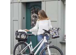 Rixen & Kaul Bikebasket GT Cestino Bicicletta 21L RT - Nero/Bianco