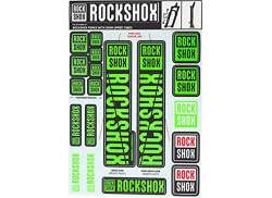 Rockshox Autocolant Set Pentru. Ø35mm Furcă - Verde