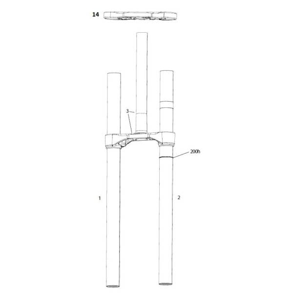 Buy Rockshox Crown Plate Upper Short For Boxxer C1 2019 Gray At Hbs