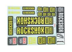 Rockshox Etiket S&aelig;t For. &Oslash;35mm Forgaffel - Gul