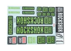 Rockshox Naklejka Zestaw Dla. &Oslash;35mm Widelec - Zielony
