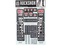 Rockshox Set D´Autocollants Pour. Ø35mm Dual Té De Fourche - Blanc