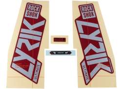 Rockshox Signatur Series Etikets&aelig;t Lyrik Ult - S&oslash;lv