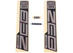 Rockshox Signatur Series Set D´Autocollants ZEB Ultimate - Argent