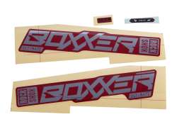 RockShox Sticker Set For. BoXXer Ultimate Red - Silver