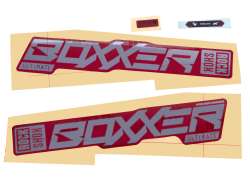 RockShox Sticker Set For. BoXXer Ultimate Red - Silver