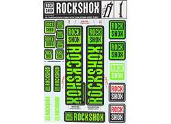 RockShox Sticker Set For. Ø30/32mm Fork - Green