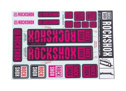 RockShox Sticker Set For. &#216;30/32mm Fork - Magenta