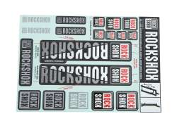 RockShox Sticker Set For. &#216;30/32mm Fork - White