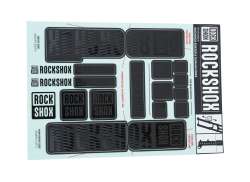 RockShox Sticker Set For. Ø35mm Dual Crown Fork Stealth
