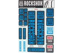 RockShox Sticker Set For. Ø35mm Fork - Blue