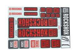 RockShox Sticker Set For. &#216;35mm Fork - Red