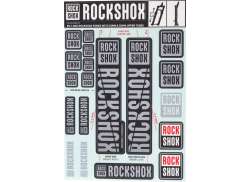 Rockshox Sticker Set tbv. Ø30/32mm Voorvork - Grijs